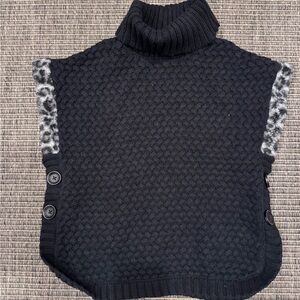 Aspen Kids Sweater in Black with Gray Accents